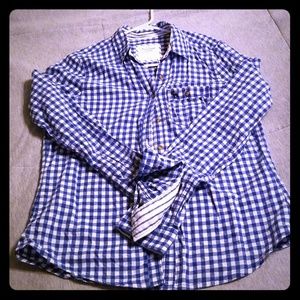 Abercrombie button down checkered long sleeve